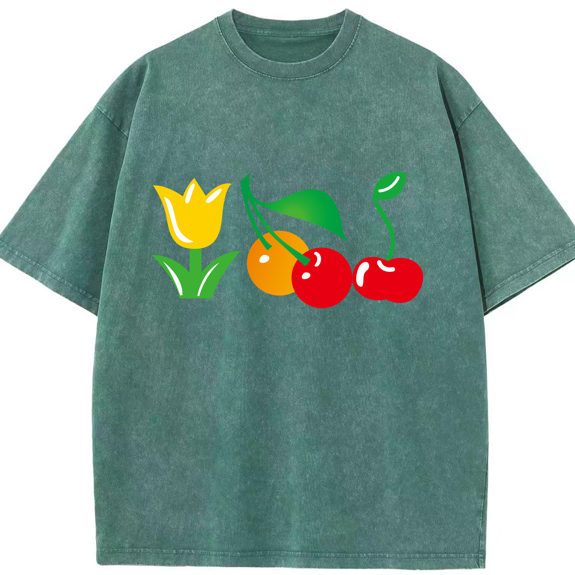 （画像用） Hello Kitty ハローキティ 綿100% ヴィンテージ風 半袖Tシャツ（フロントプリント）